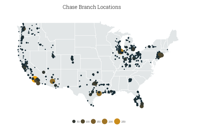 Chase Locations Map – Map Of The World