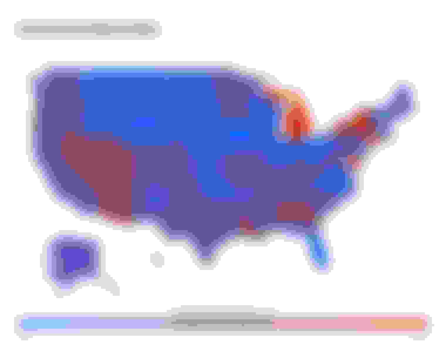 Heatmap of U.S. auto insurance rates by state
