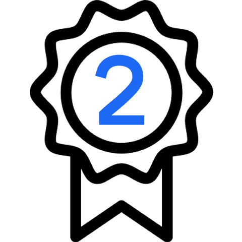 runner up ribbon icon