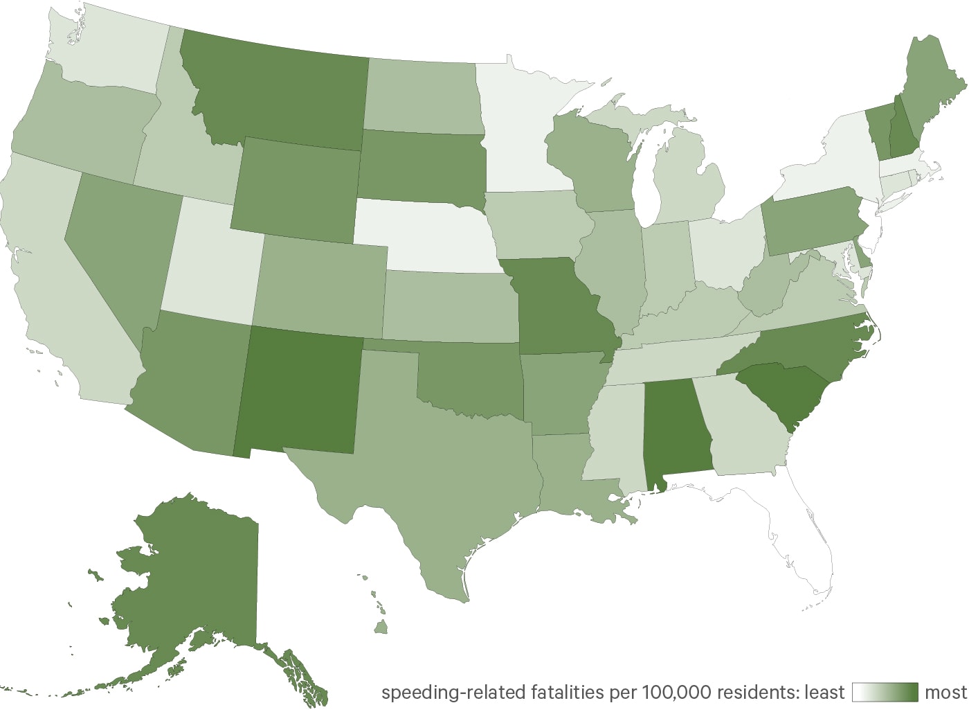 States Where Speeding Causes The Most Deaths