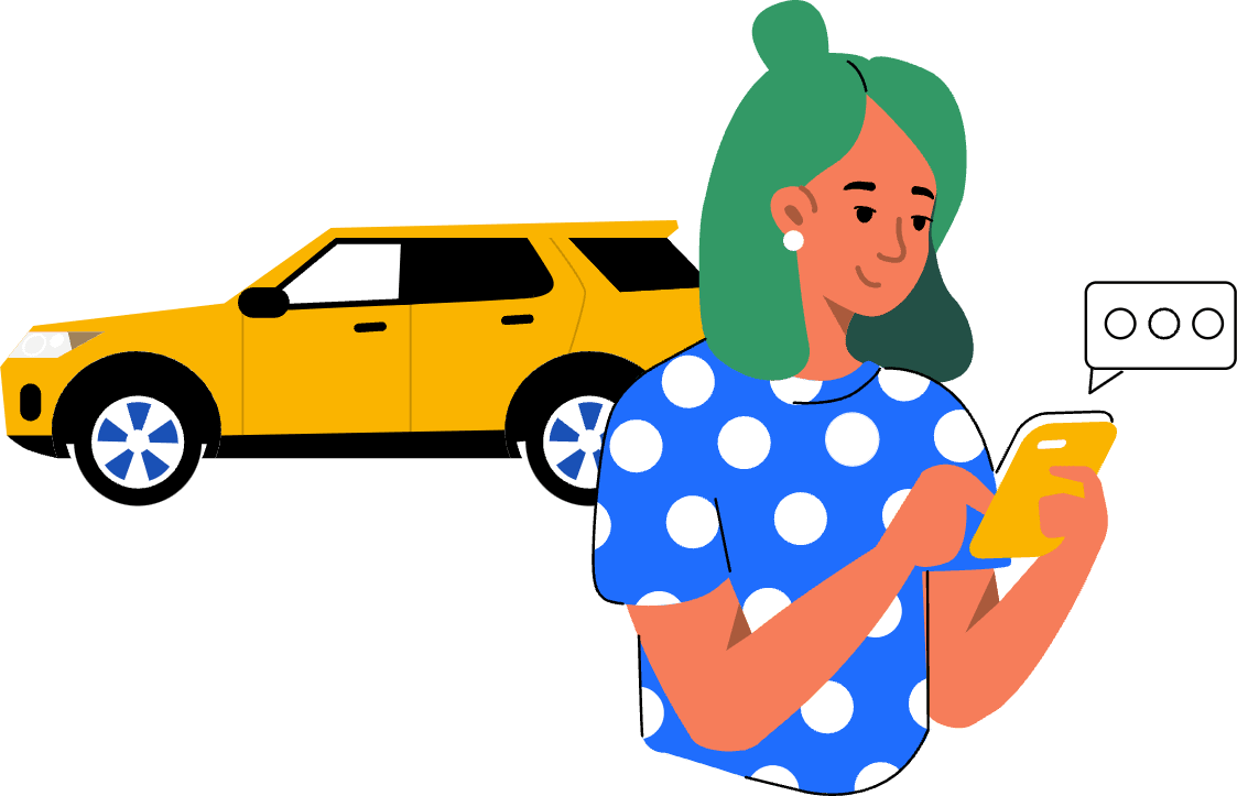 woman filing a claim on phone