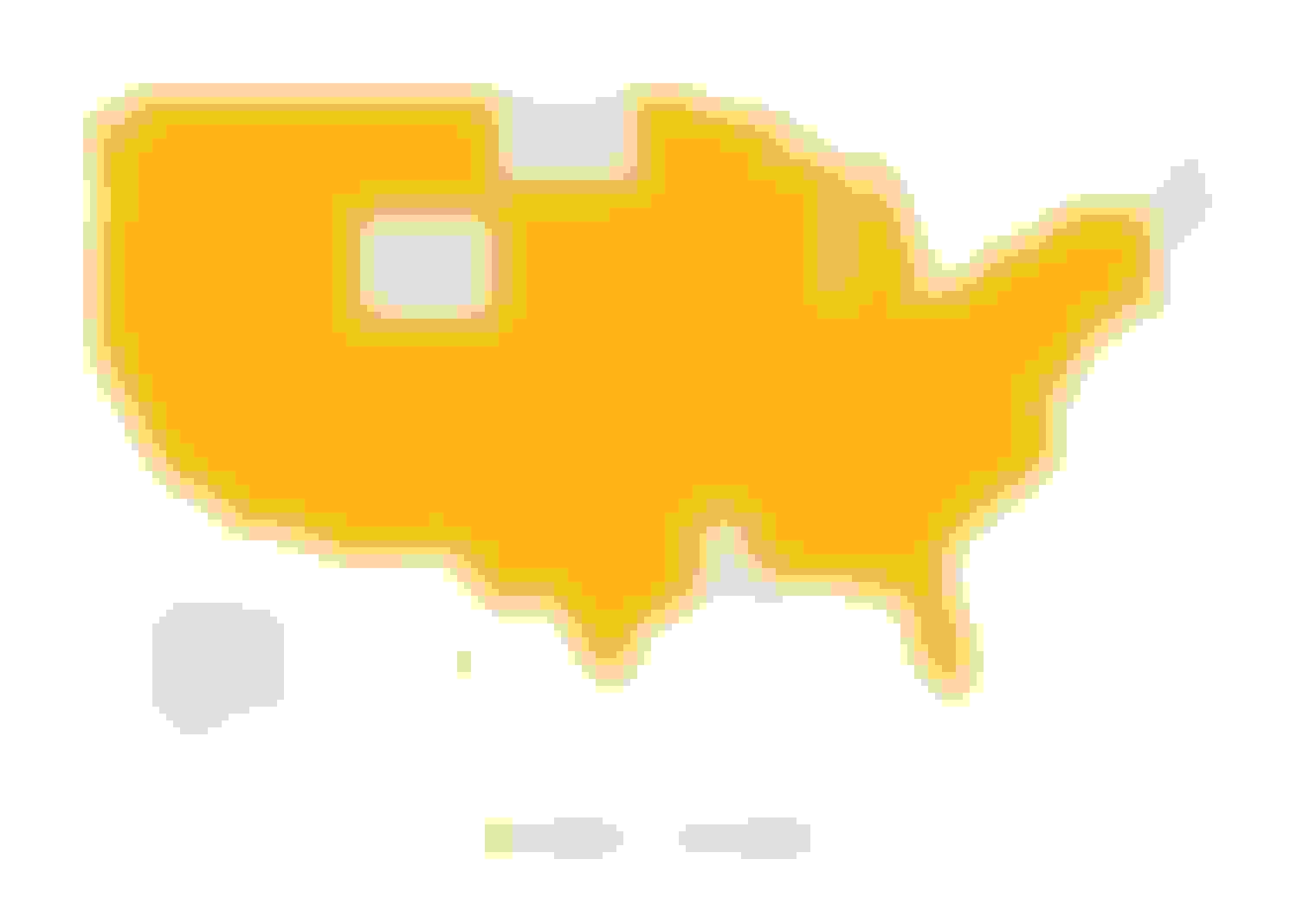 Map showing American Family availability by state