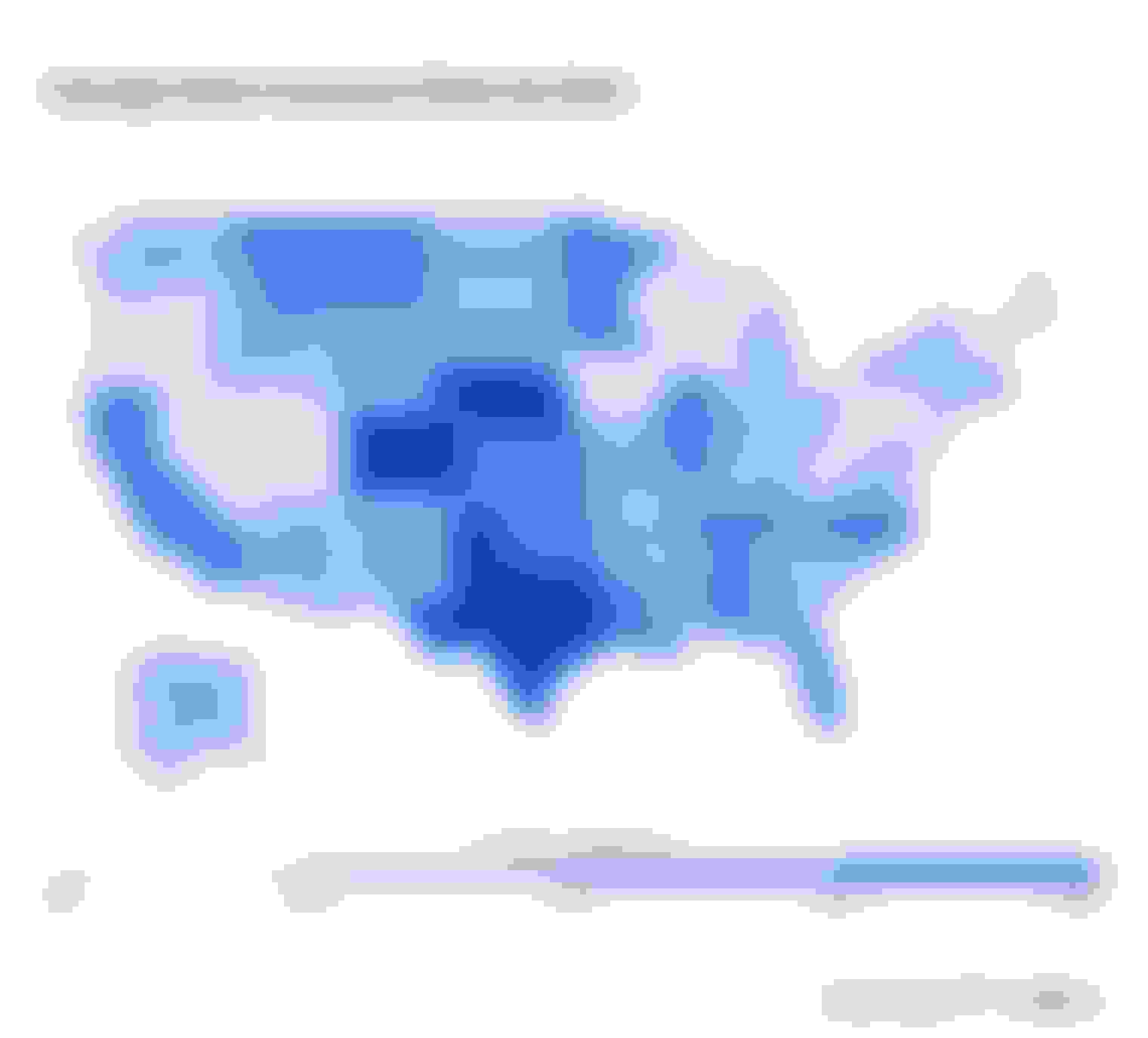 Heat map showing home insurance rates by state