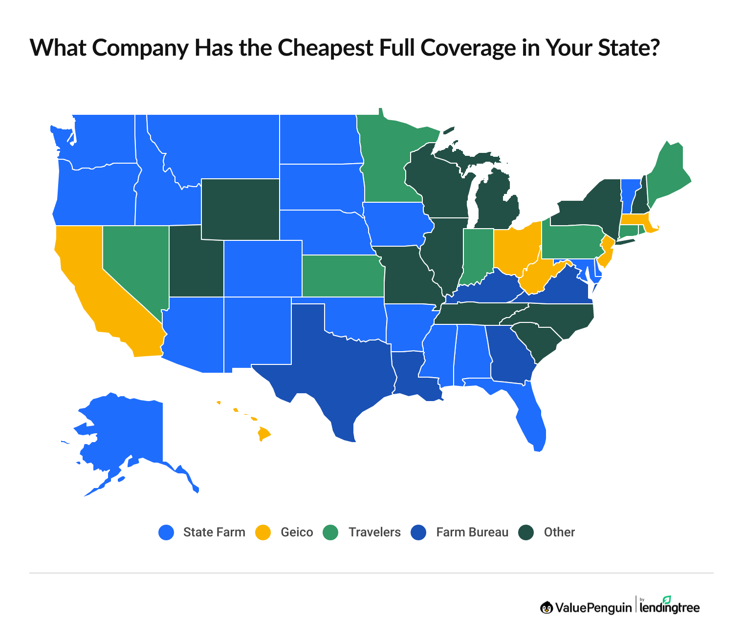 Cheapest auto insurance full coverage companies by state