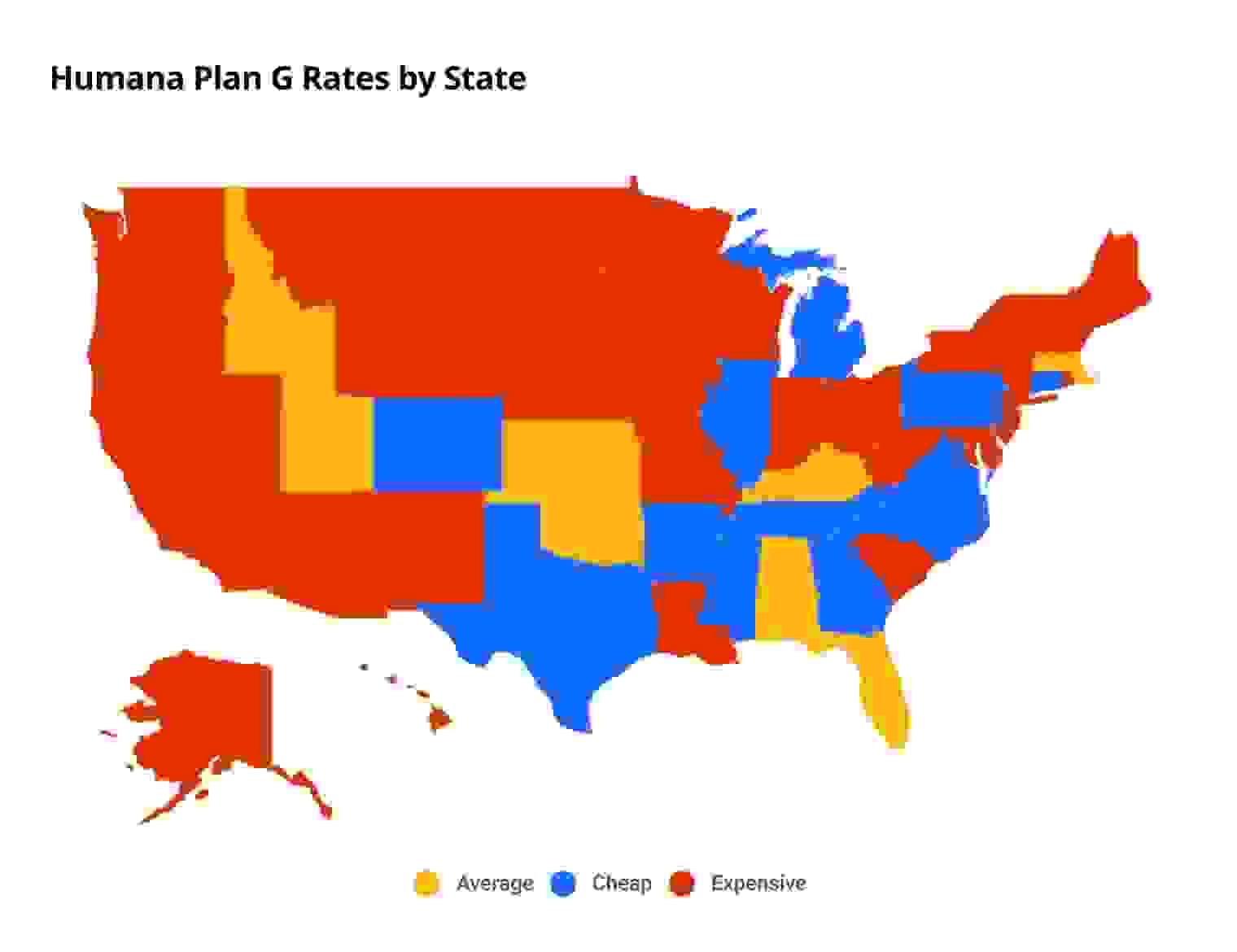 Humana Plan G rates by state