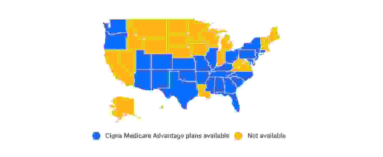 Cigna Medicare Advantage plan availability by state
