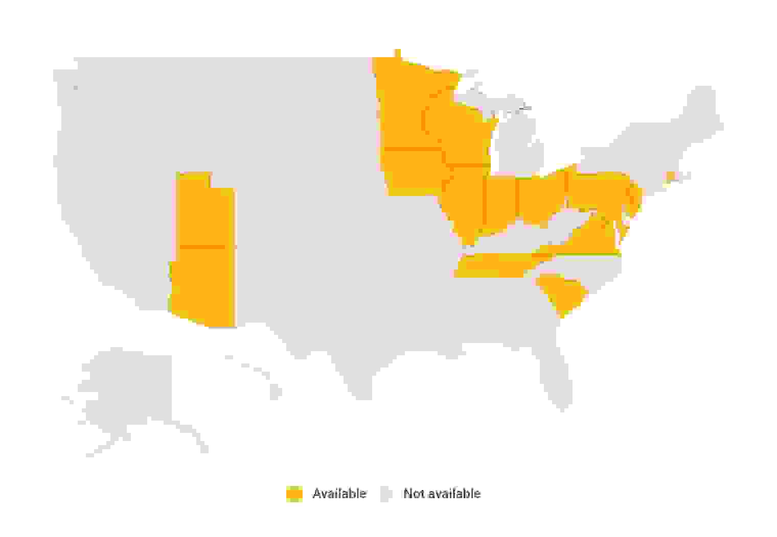States where Selective sells auto insurance
