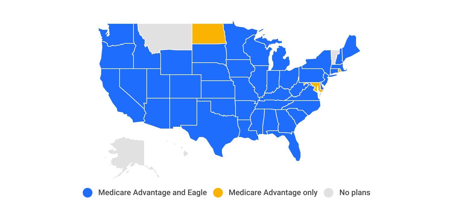Aetna Medicare Advantage plan and Eagle plan availability