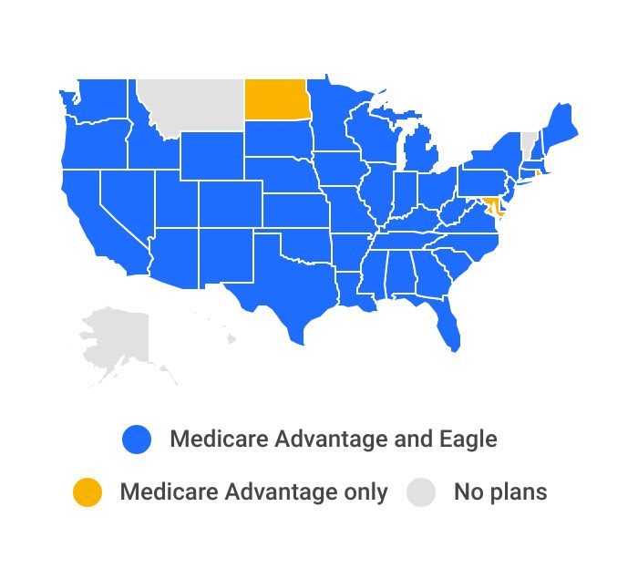 Aetna Medicare Advantage plan and Eagle plan availability