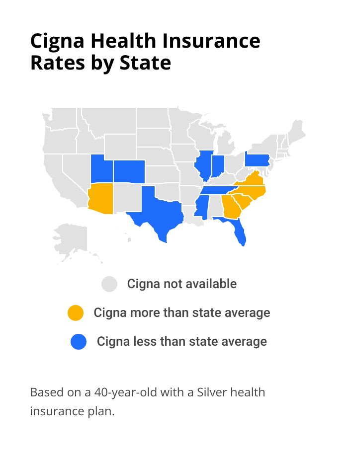 Cigna health insurance rates by state