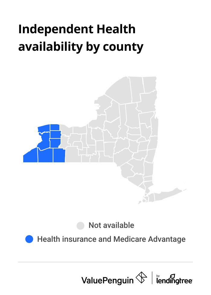 Graph showing where Independent Health is available