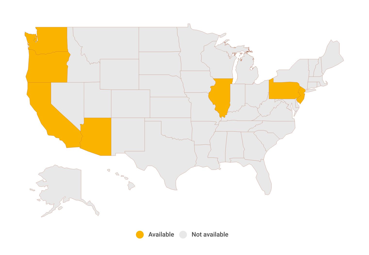 States where Metromile is offered