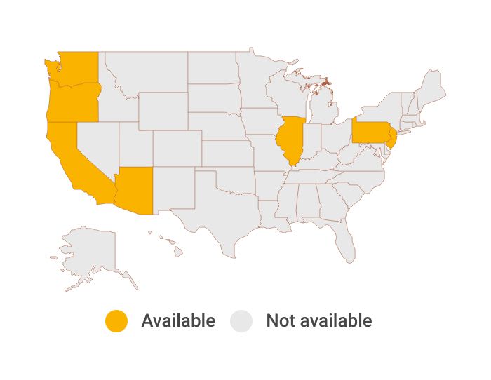 States where Metromile is offered