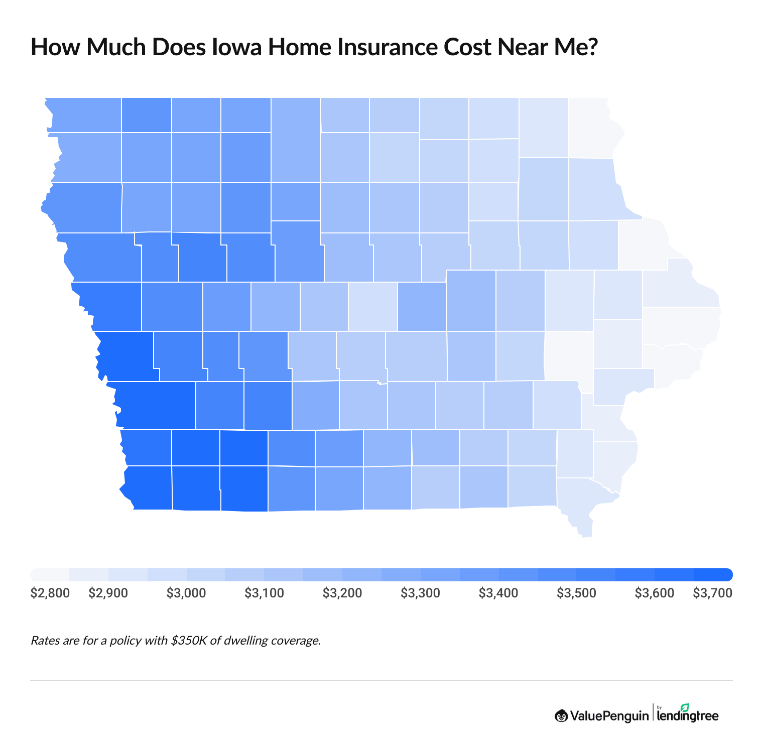 Most affordable home insurance options in Iowa by city