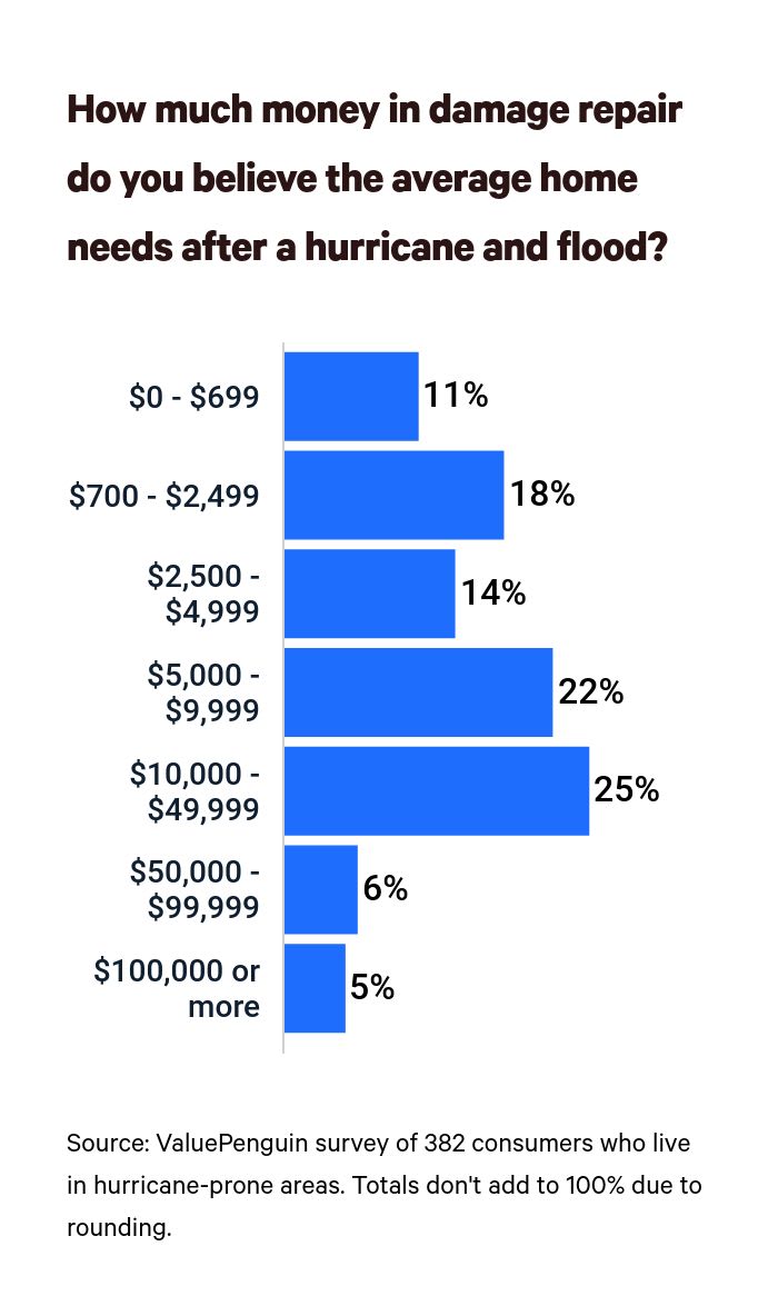 How much to repair hurricane damage