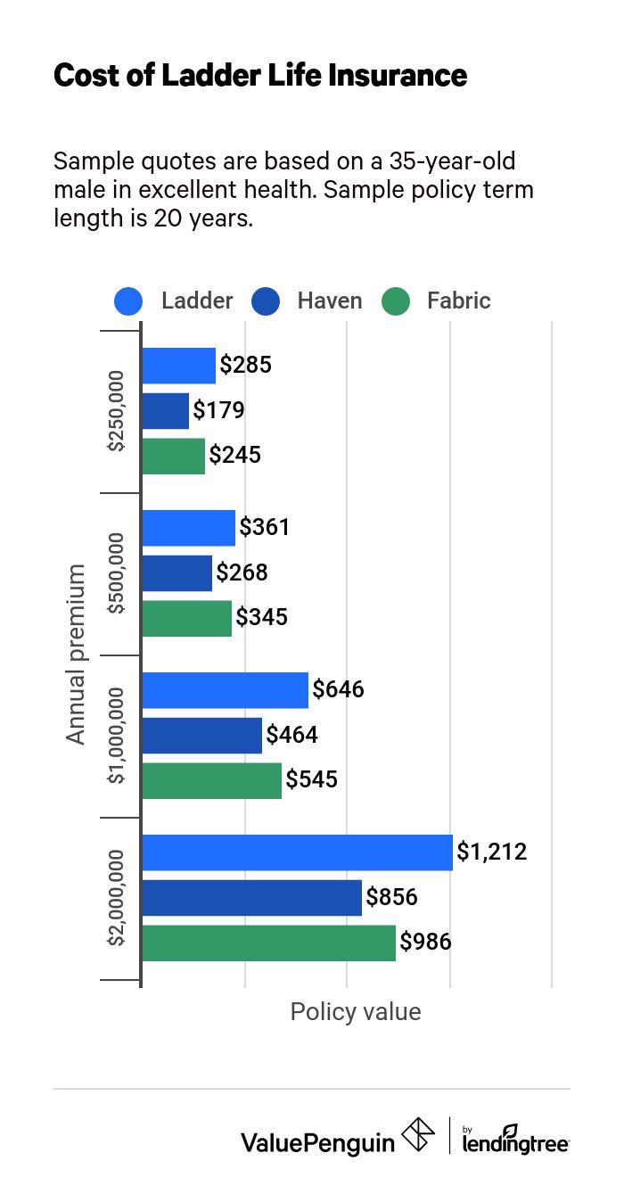 Ladder term life insurance costs