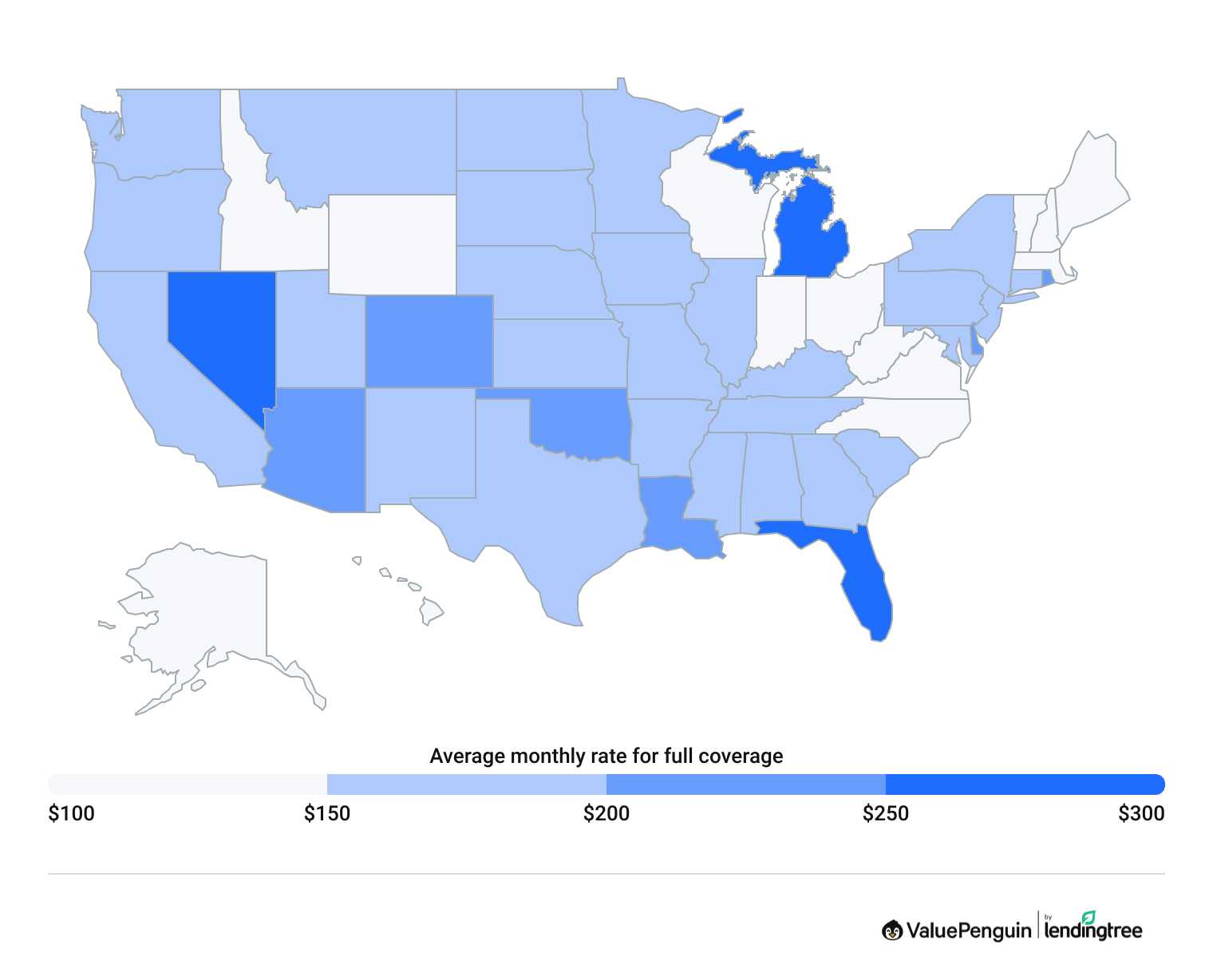 Average car insurance quotes by state