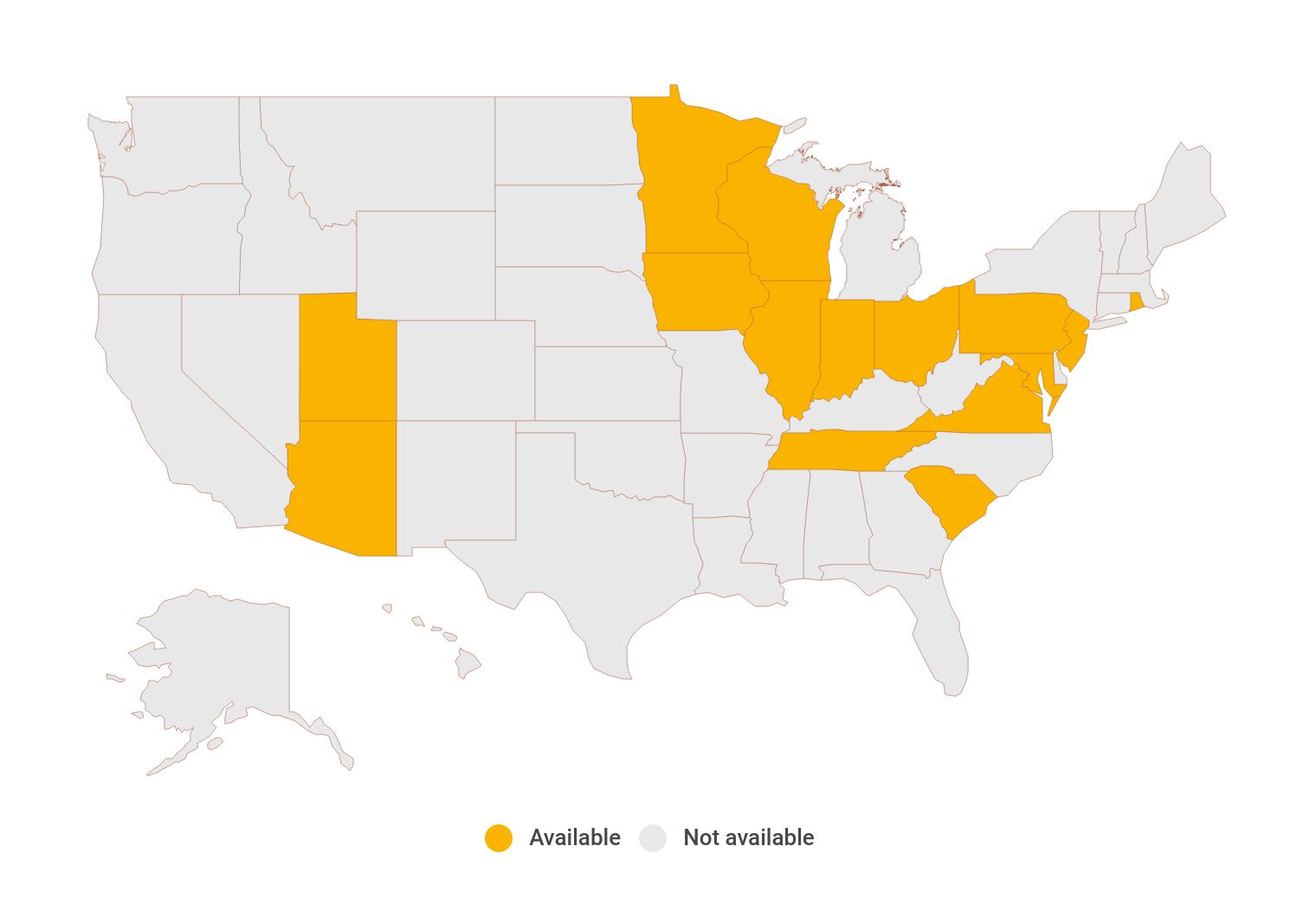 States where Selective sells auto insurance