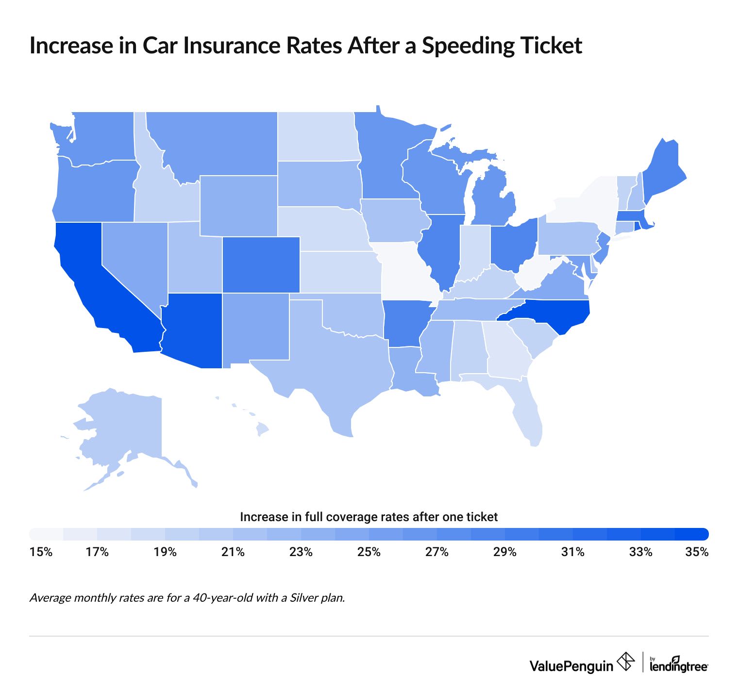 How do speeding fines affect insurance by state