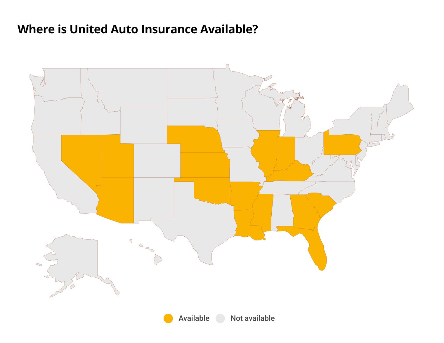 States where UAIC auto insurance is available