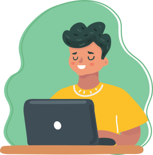 man on laptop