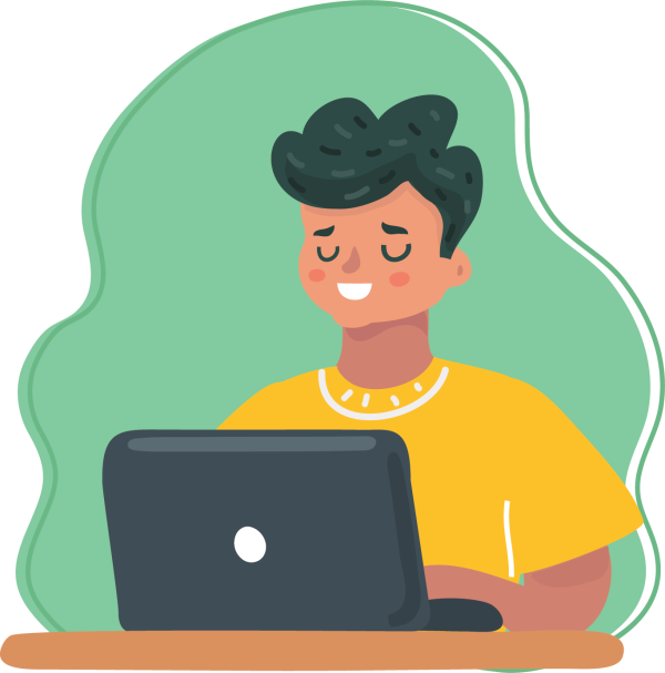 man on laptop