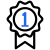 1st place ribbon icon