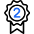 2nd place ribbon icon