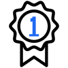 1st place ribbon icon