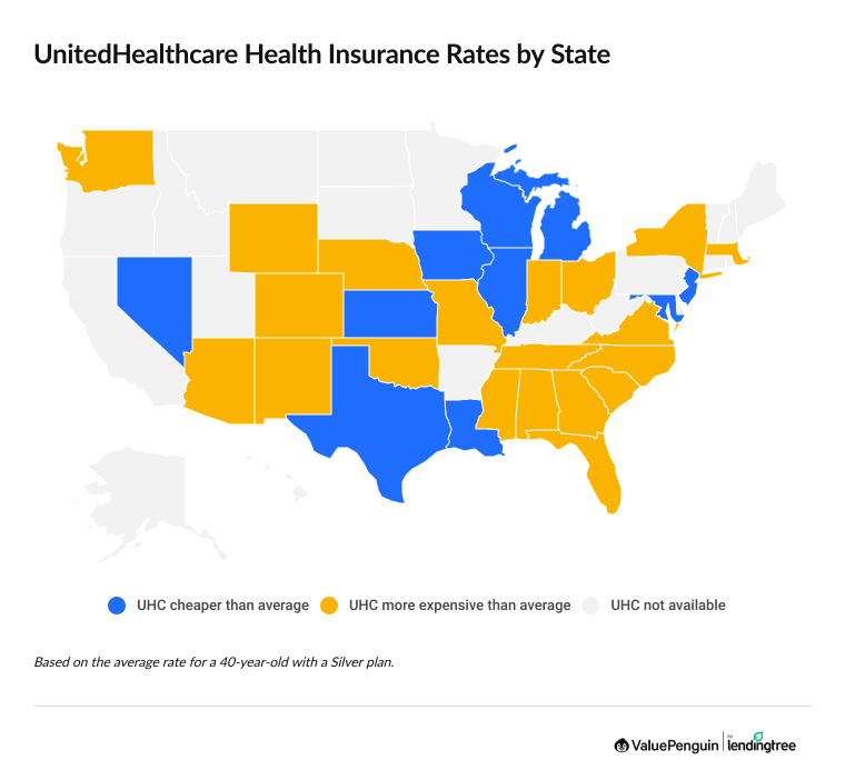 UnitedHealthcare rates by state