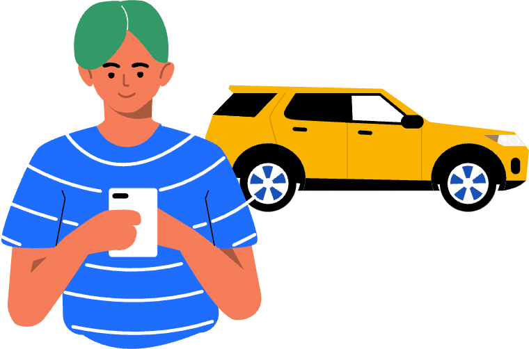 man filing a claim on phone