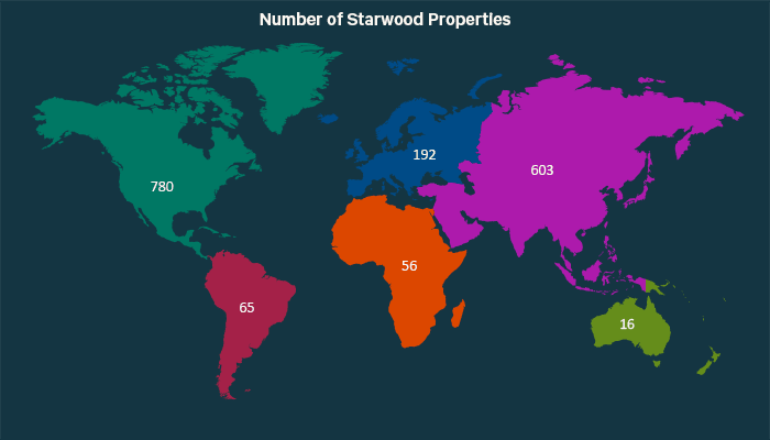 Starwood Hotels California Map Starwood Preferred Guest Hotels in California Map   induced.info