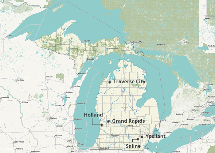 Who Has The Est Homeowners Insurance Quotes In Michigan This Map Shows Where The Est Cities In Michigan For Home Insurance Are Located