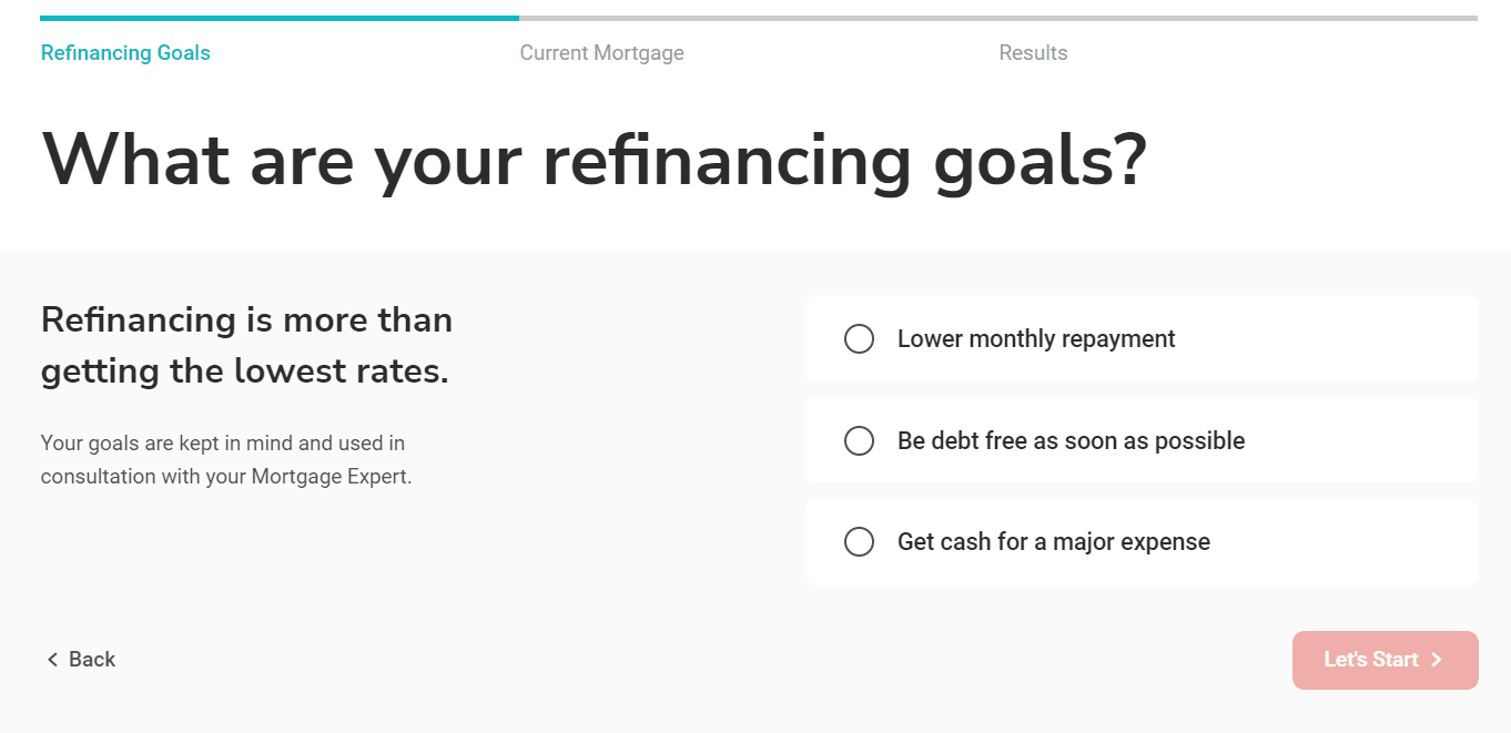 Screenshot of step 1