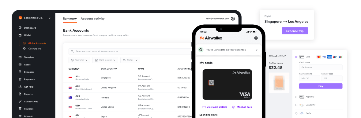 Airwallex business account