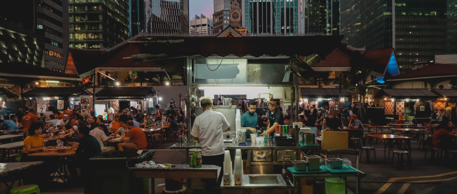 Drinks store in Lau Pa Sat