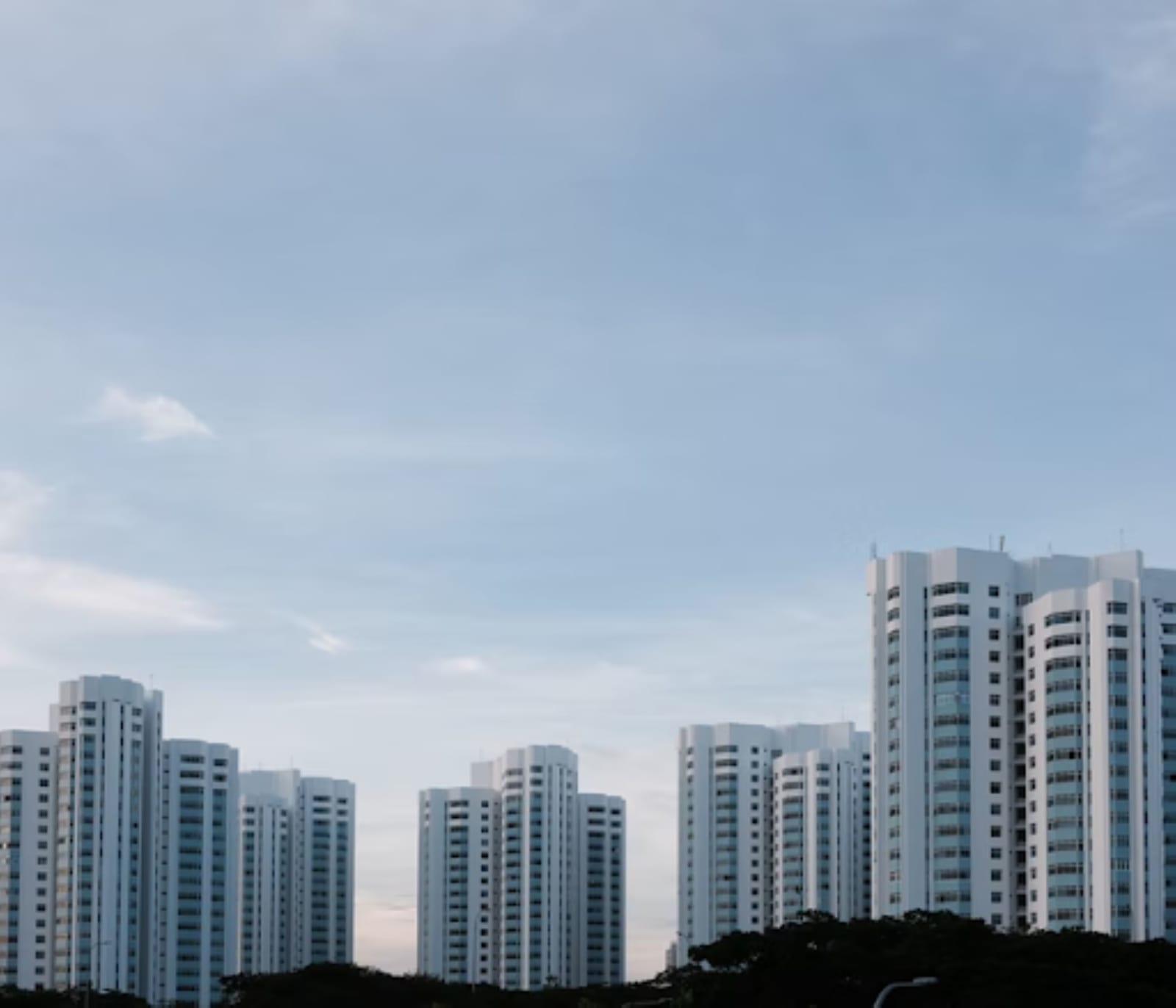 HDB against blue sky