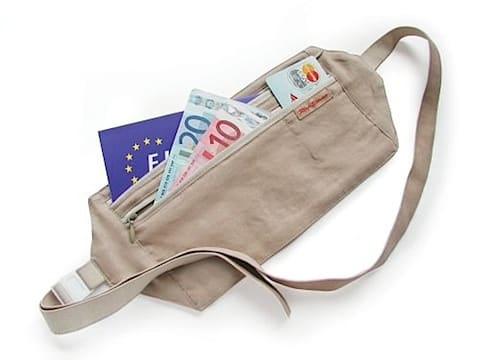 Travel money belts can store your cash and credit cards securely while making them not visible to other people