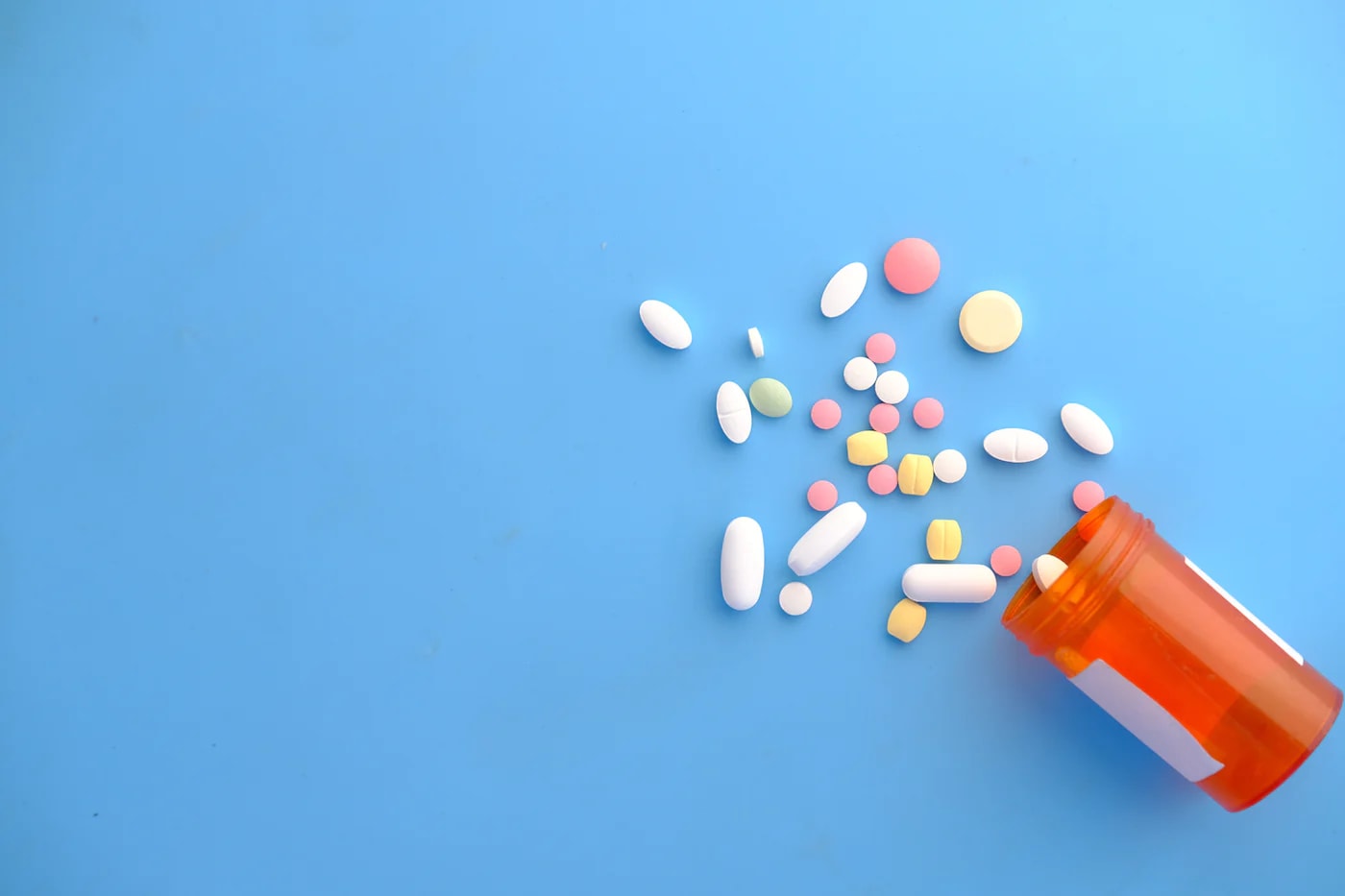 spilt bottle of pills