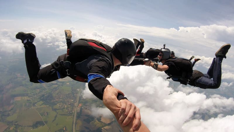 Despite the remarkably high cost, skydiving free-falls are often over in less than 60 seconds