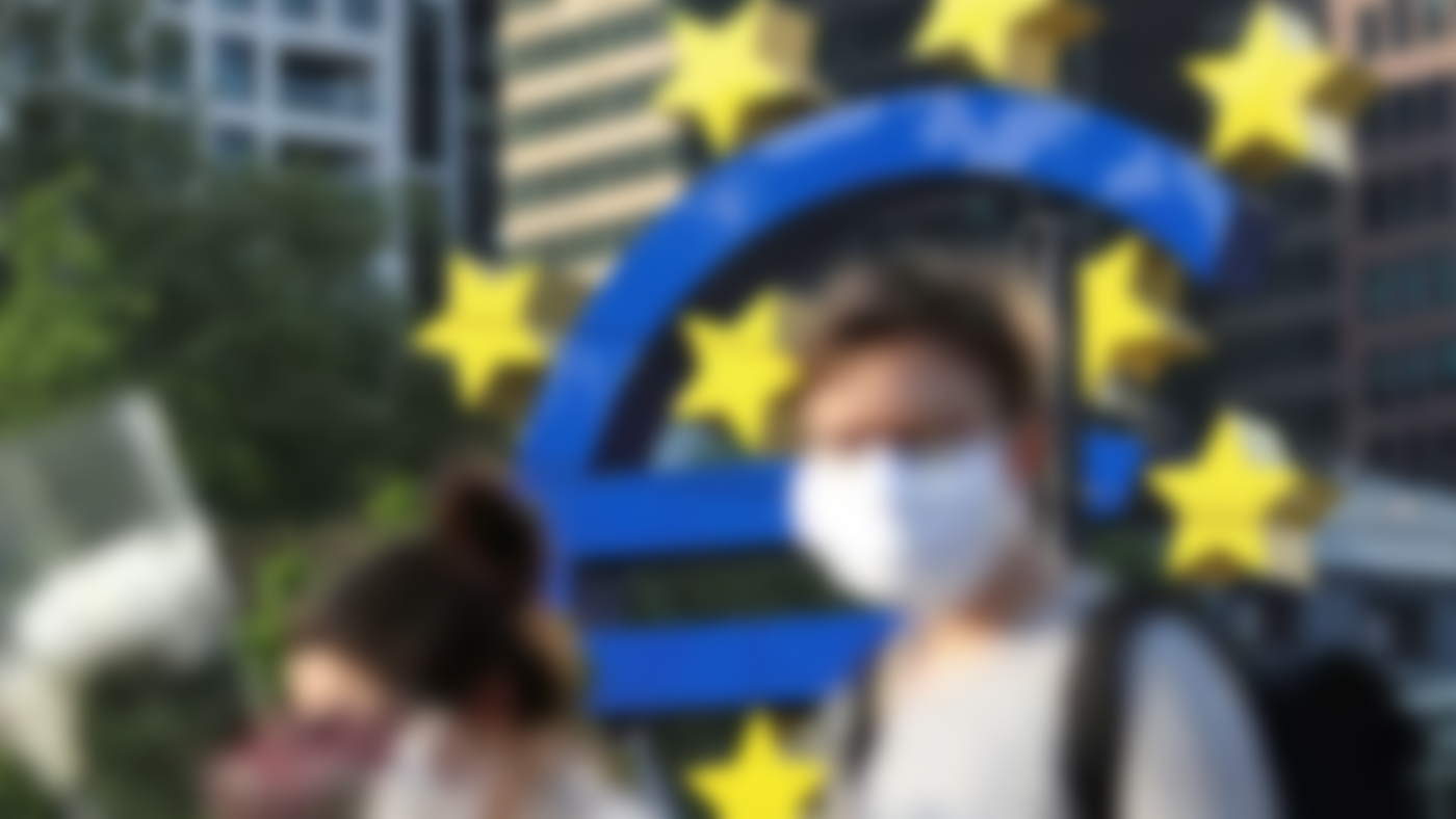 euro logo in background