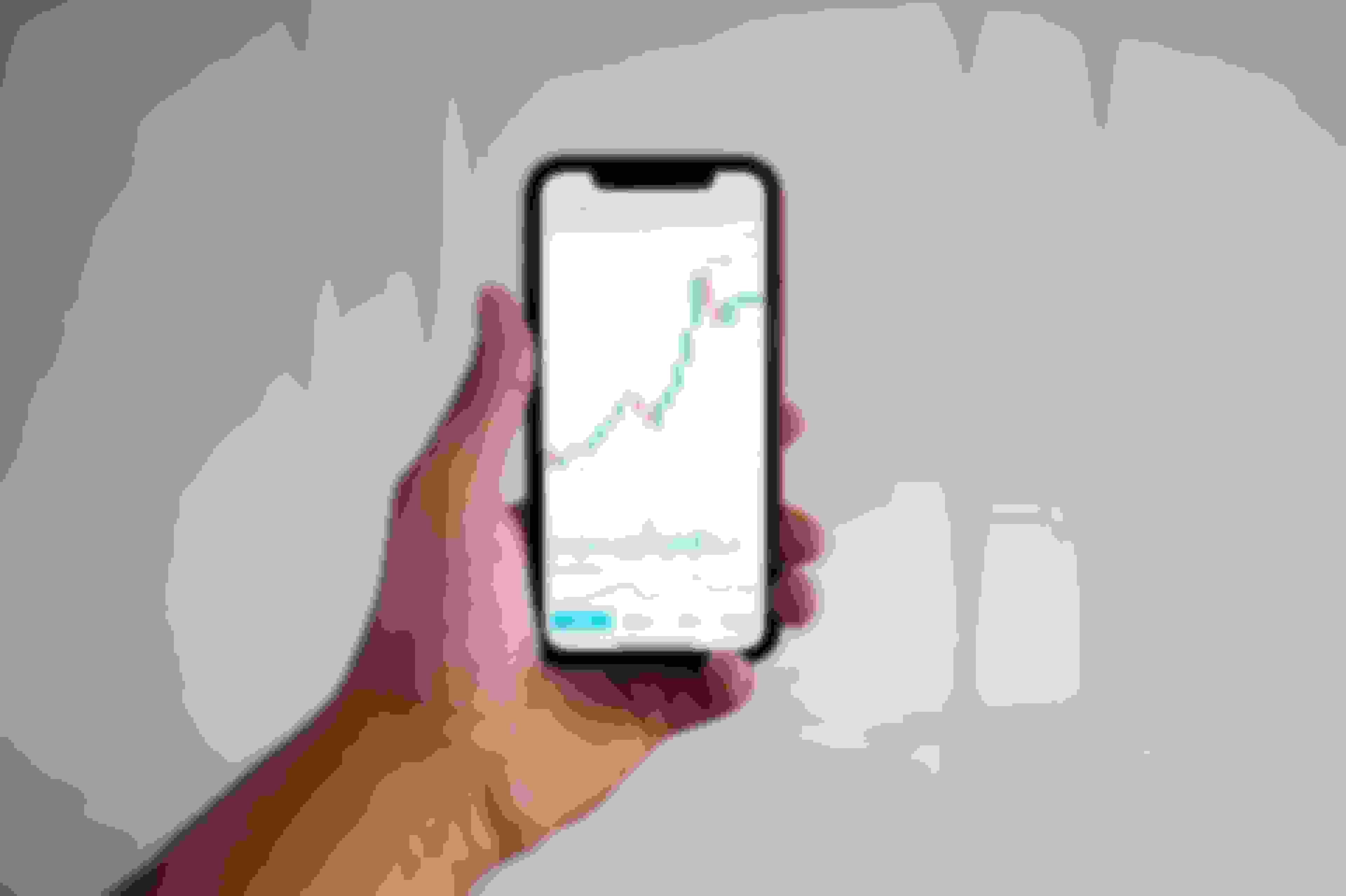 Trading charts on a phone