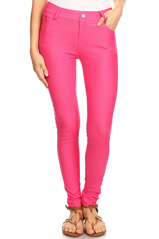 Women's Friends Like These Pink Jeggings Regular Jeans