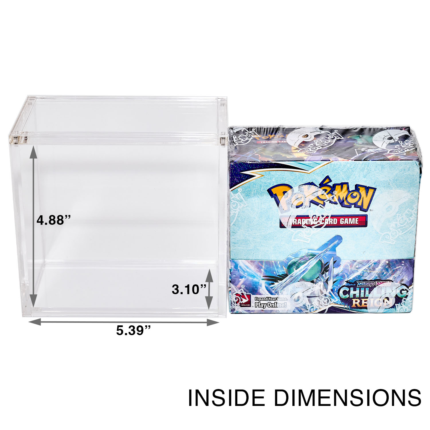 Acrylic Display Case for Pokemon Booster Box 6mm Premium Magnetic Top  Stackable | eBay