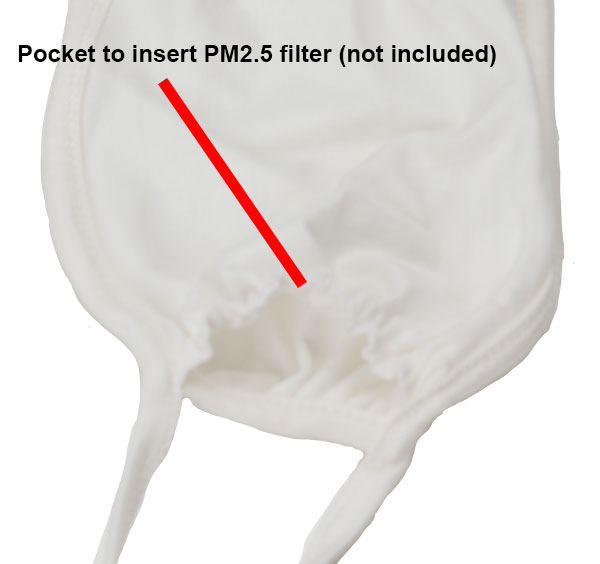 5 Pack of Washable Face Masks Made in the USA with Filter Pocket in Rear - Imagen 9 de 10