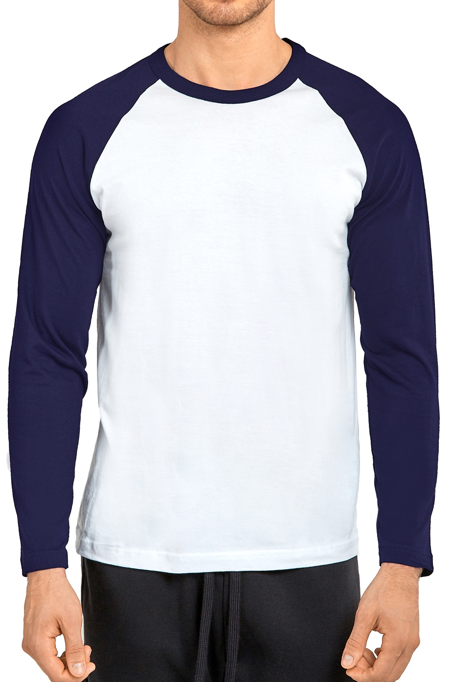  Men's Premium Two Tone Short Sleeve Baseball Tee Shirt :  Clothing, Shoes & Jewelry