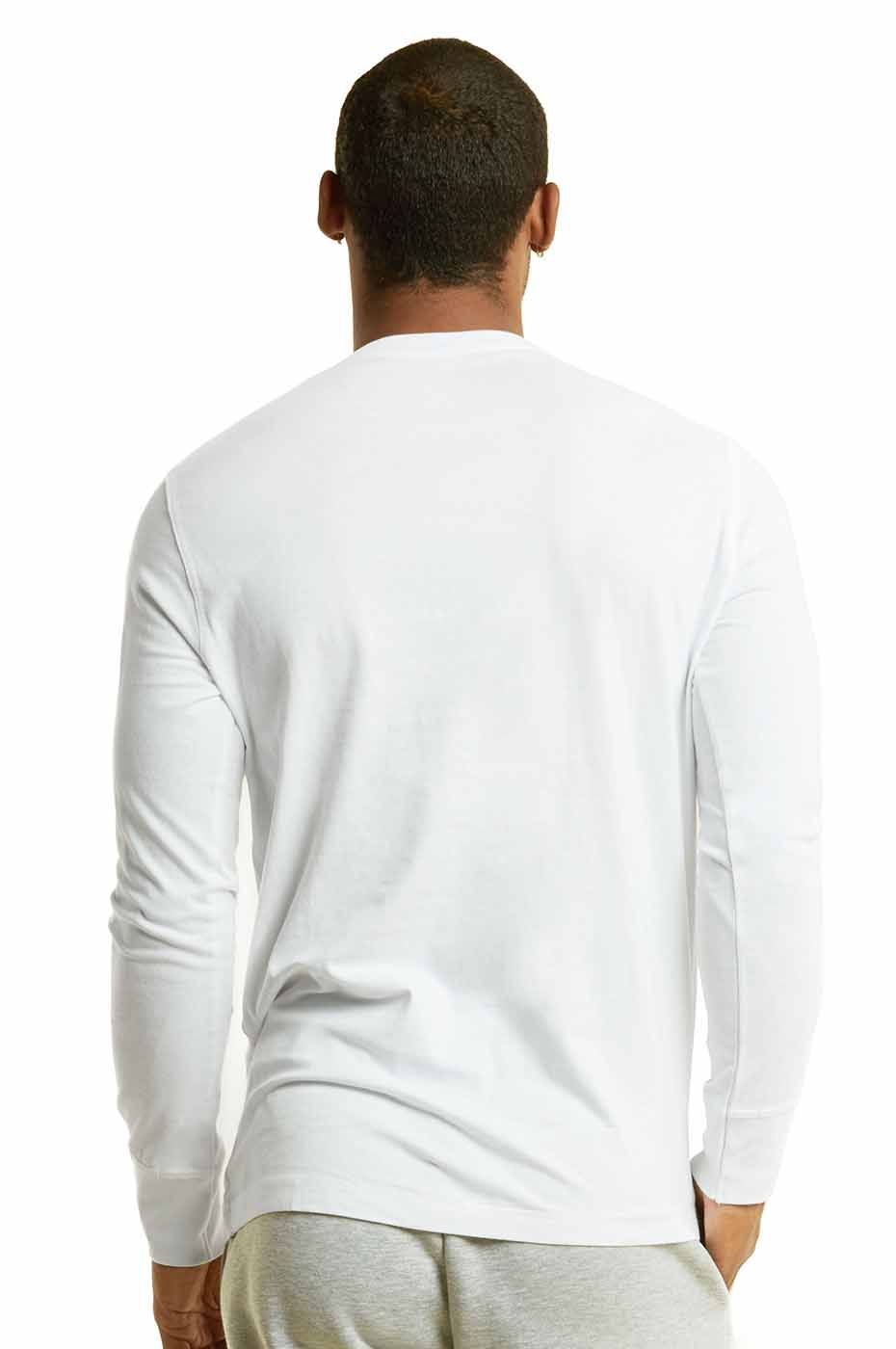 Source 3852 Cotton Long Sleeves Plain Henley Collar With 3 Button