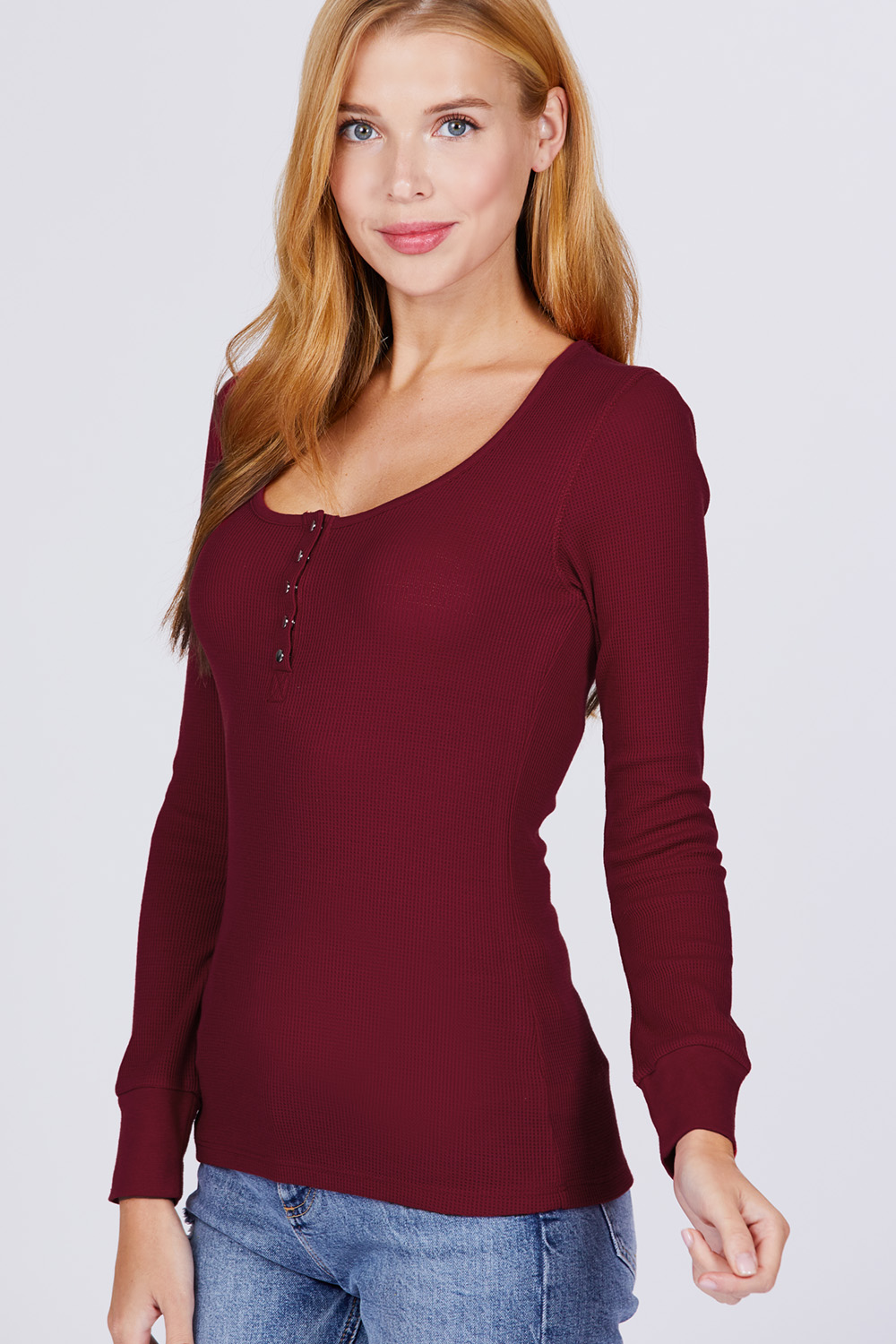 women's thermal knit shirts