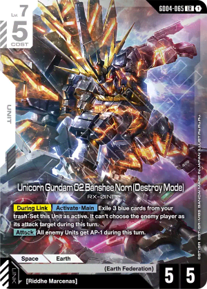 Unicorn Gundam 02 Banshee Norn (Destroy Mode) (Holofoil)