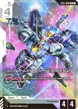 Gundam Aerial (Permet Score Six) (Holofoil)